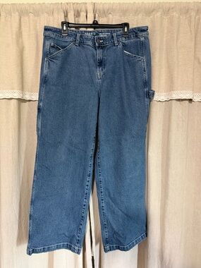 Torrid Blue Wide-Leg Carpenter Jeans size 14 P